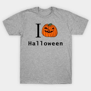 I Pumpkin Face Horror Love Halloween T-Shirt